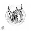king Ghidorah tattoo design idea