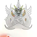 king Ghidorah tattoo design idea