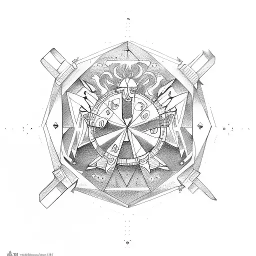 Gemini zodiac sign tattoo design idea