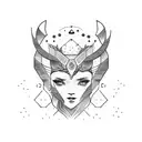 Gemini emoji tattoo design idea