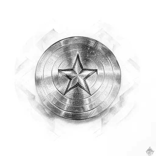 shield captain america tattoo design idea