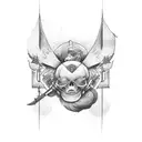 3 strong sons Dad's pride tattoo design idea