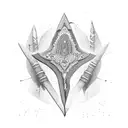 indian arrowhead tattoo design idea