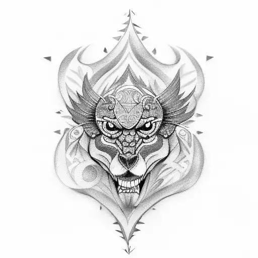 gangster cartoon  tattoo design idea