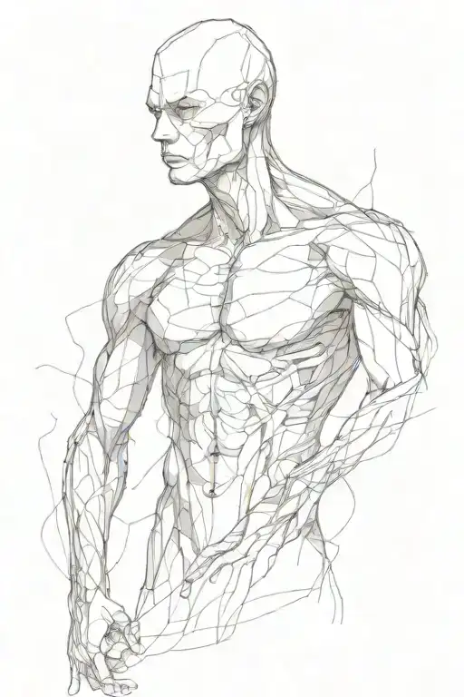 ripped skin tattoo design idea