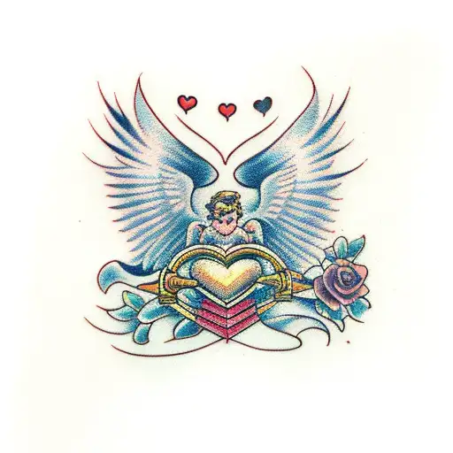 Cupid e psique  tattoo design idea