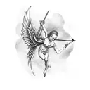 Cupid and psique  tattoo design idea