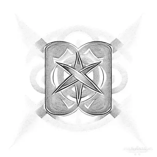 Three ankh symbols  tattoo design idea
