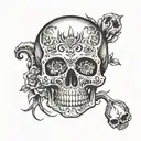 skull hand tattoo tattoo design idea