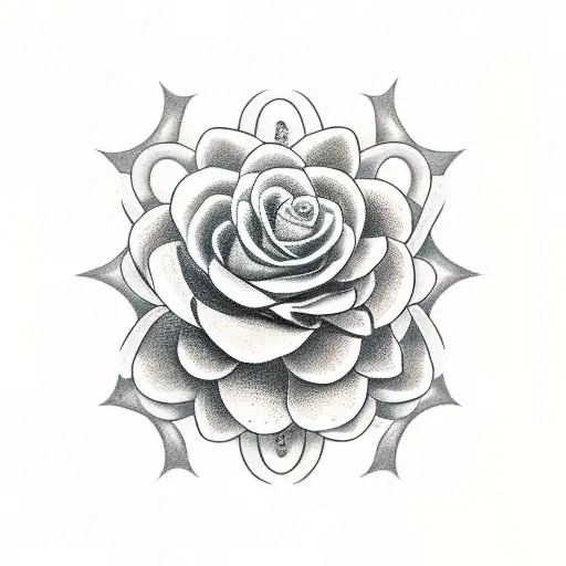 Snake, butterfly and black dahlia flower  tattoo design idea
