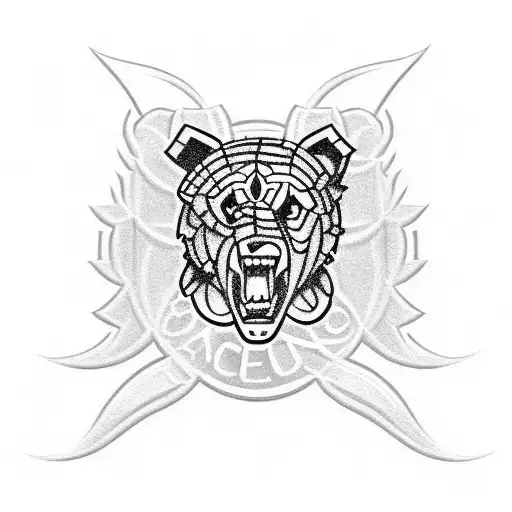 boston bruins emblem with black and yellow roses tattoo design idea