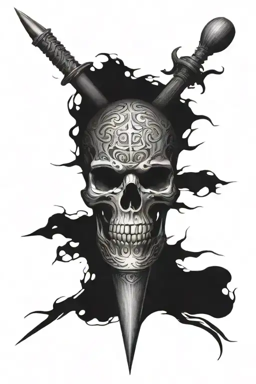 Mace tattoo design idea