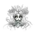 corpse bride tattoo design idea