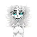 corpse bride tattoo design idea