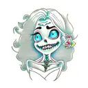 corpse bride tattoo design idea