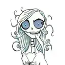 corpse bride tattoo design idea