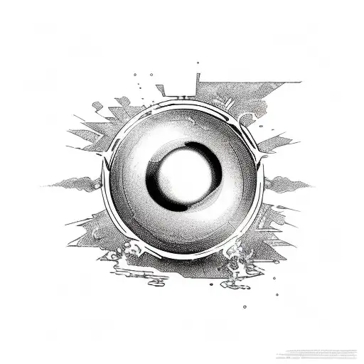 fireball tattoo design idea