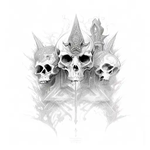 necromancer  tattoo design idea