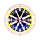 magic circle with lightning  tattoo design idea