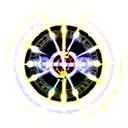 magic circle with lightning  tattoo design idea