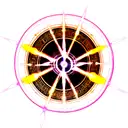 magic circle with lightning  tattoo design idea