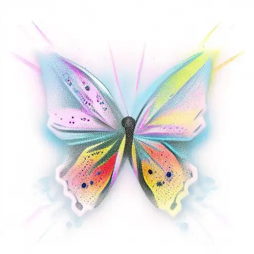 BDSM butterfly tattoo design idea