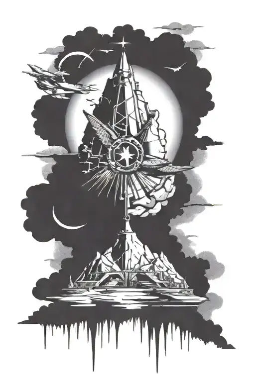 Strategic Air Command Seal Fate tattoo design idea