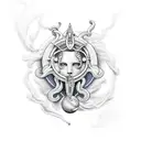 Neptune tattoo design idea