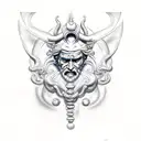 Neptune tattoo design idea