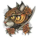 Cat Eyes looking tattoo design idea