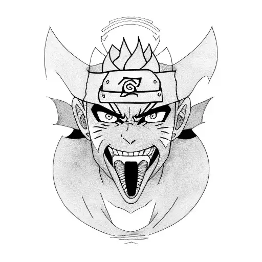Pain from Naruto tattoo design idea