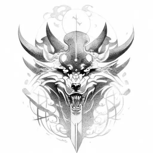 tyr Norse mythology  tattoo design idea