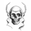 candy skull tattoo design idea