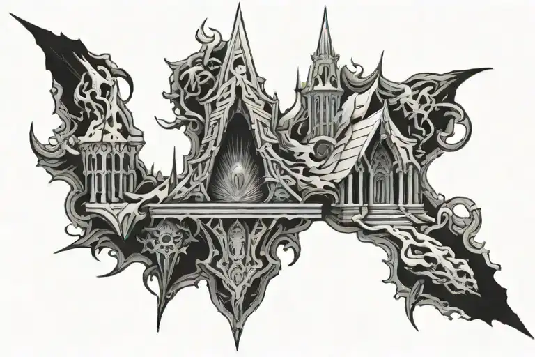 malevolent shrine domain expansion tattoo design idea
