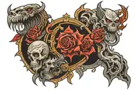 malevolent shrine domain expansion tattoo design idea