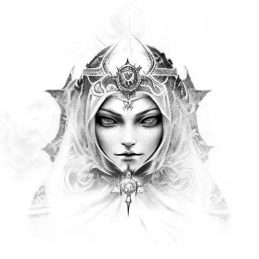 Ave maria, World of Warcraft Spirit healer  tattoo design idea