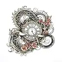 infinity times infinity with perspective in it tattoo design idea