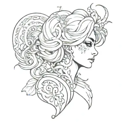 charmain with heart tattoo design idea