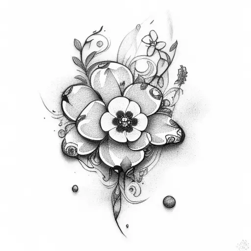forget Me Not tattoo design idea