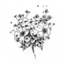 forget Me Not tattoo design idea