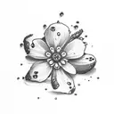 forget Me Not tattoo design idea