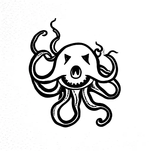 kraken tattoo design idea