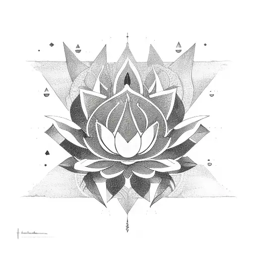 Lotus and Chakra  tattoo design idea