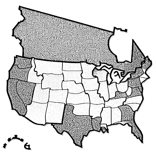 puzzle pieces. each one represents one of these states  Oregon, Tennessee, Florida, and California  tattoo design idea