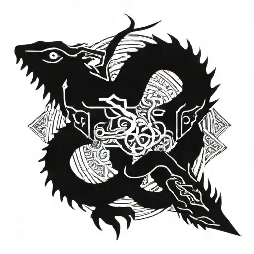 basilisk tattoo design idea