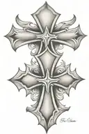 maltese cross tattoo design idea