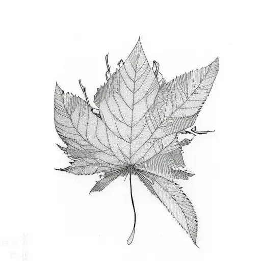 omamori with sakura, tsubaki, ajisai, and gingko leaf tattoo design idea