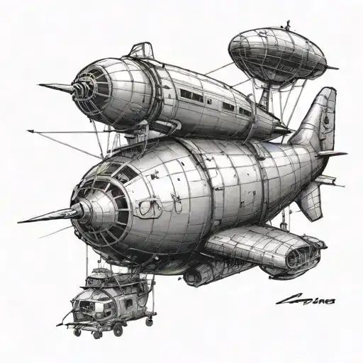 blimp goodyeaer tattoo design idea