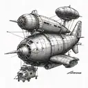 blimp goodyeaer tattoo design idea