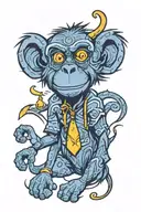 monkey tattoo design idea